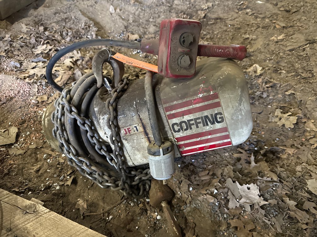 Coffing JF 1 1 Ton Electric Chain Hoist with Pendant Control