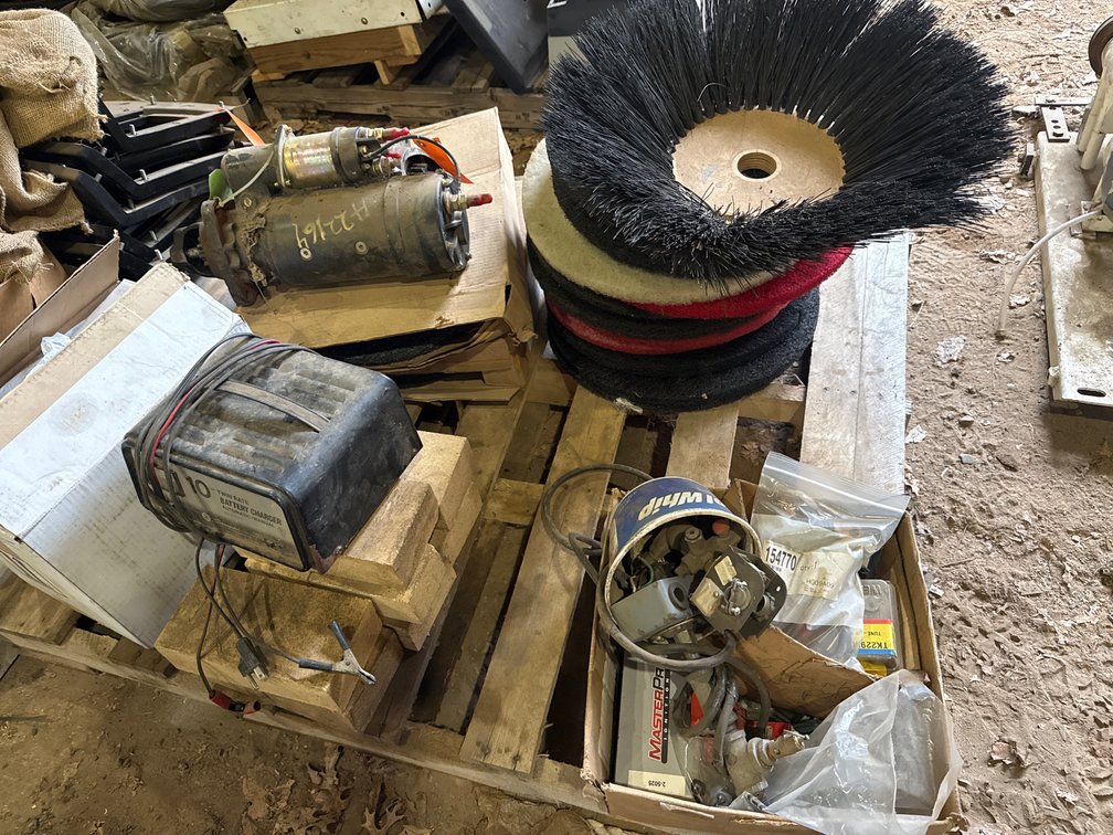 Battery Charger, Starter Motors, Floor Scrubber Brush, Floor Pads, and More