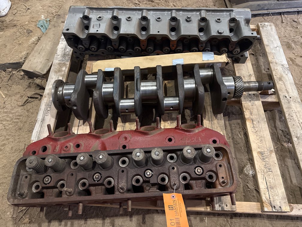 (2) Cylinder Heads, Crankshaft, and More