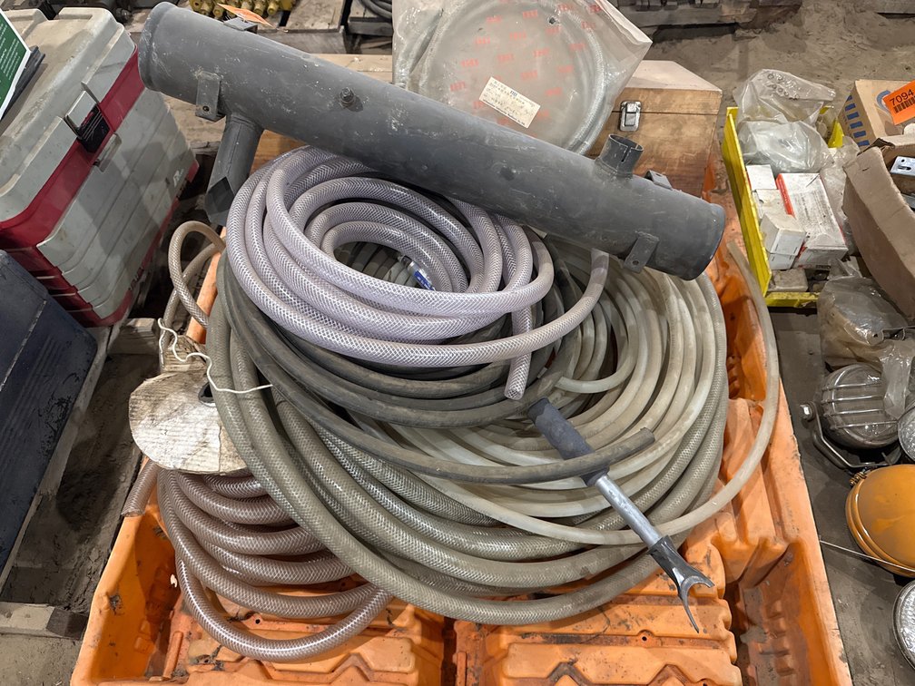 Flexible Hoses, Metal Pipe Assembly, Wand Tool, Wooden Box, and More