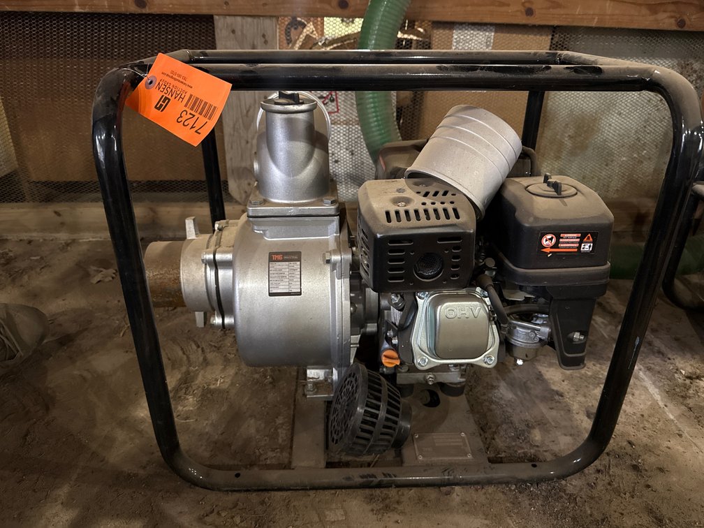 TMG Industrial TMG-100TWP 4" Gas Powered Water Pump with Suction Hose