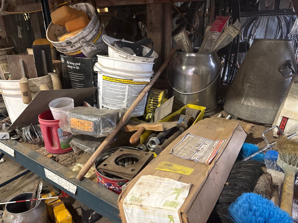 Circular Saw, Masonry Trowels, Hardware, Metal Pails, and More