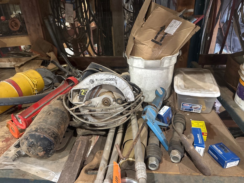 Circular Saw, Miter Box Saw, Rotary Drum Pump, Caulking Guns, and More