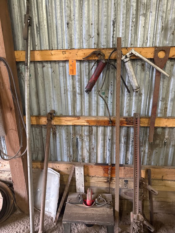 Router Table, Farm Jacks, Grease Guns, and More
