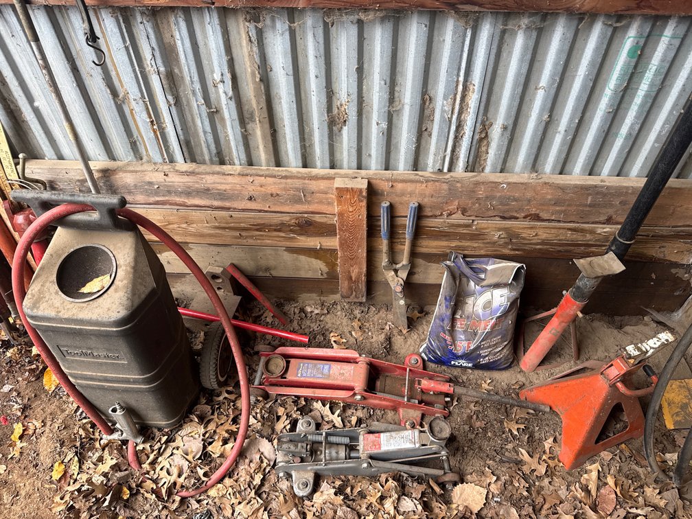 Abrasive Blaster, Hydraulic Floor Jacks, Jack Stands, Hand Tools, and More