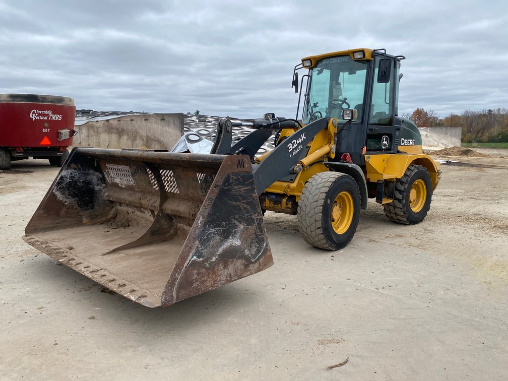 2019 John Deere 324K High Lift Wheel Loader With Bucket
