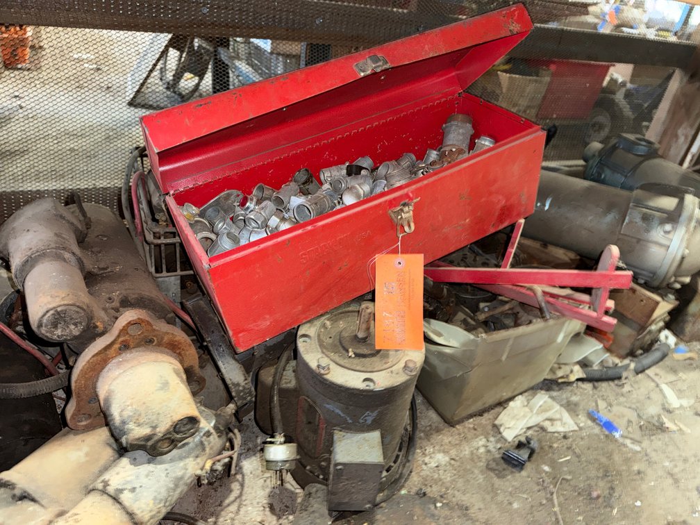 Heat Exchangers, Gear Drives, Metal Toolbox with Conduit Fittings, and More