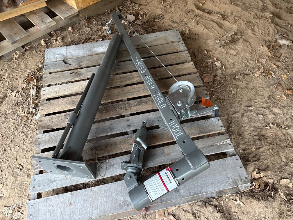 Haul-Master Half Ton Capacity Pickup Truck Crane with Cable Winch
