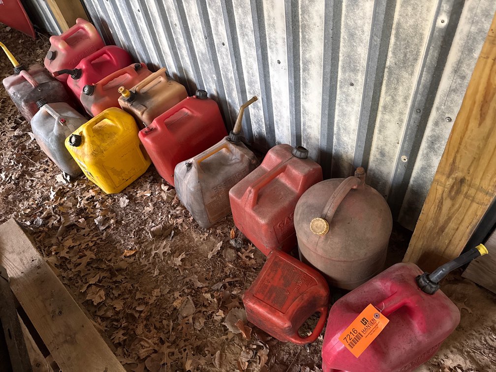 (13) Plastic and Metal Fuel Cans