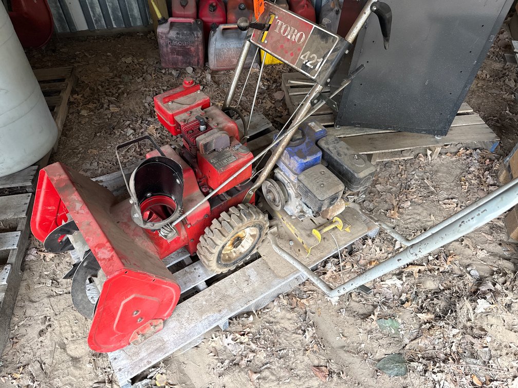 (2) Snowblower and Plate Compactor