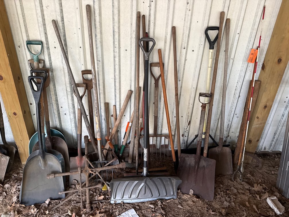 Shovels, Pitchforks, Push Brooms, Lug Wrenches, and More