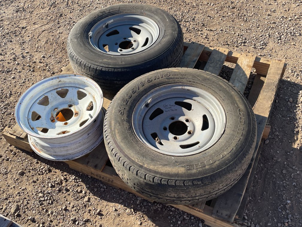 (2) ST205/75R14 Trailer Tires