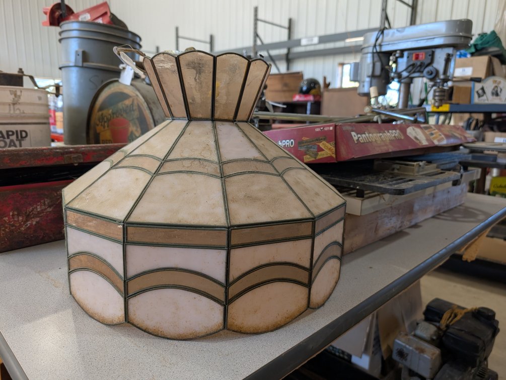 Leaded Glass Bar Light