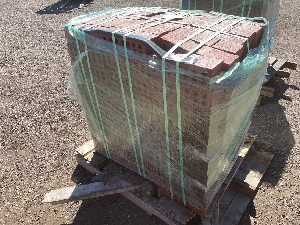Pallet of Red Brick Pavers