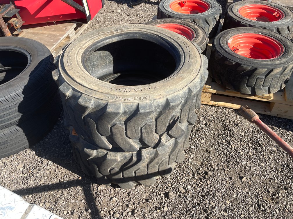 (2) Solideal Xtra-Wall Skidsteer Tires