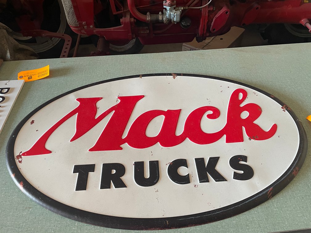 Metal Mack Trucks Sign