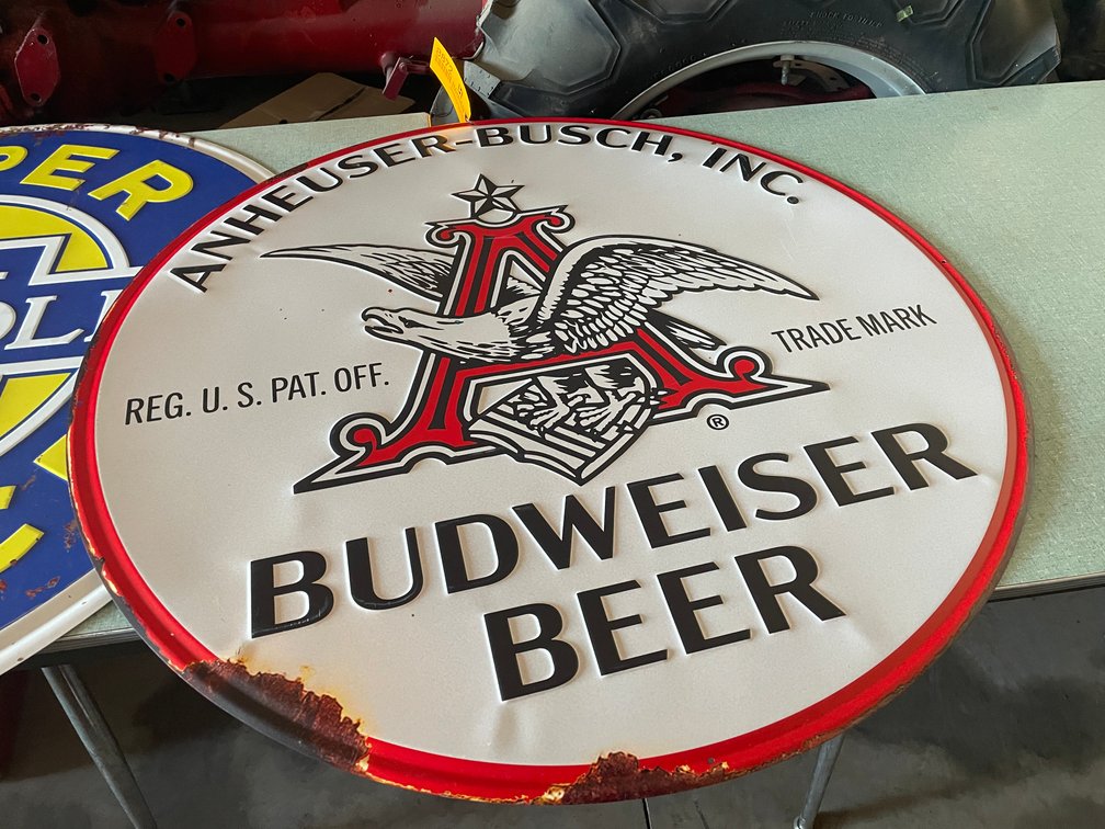Budweiser Metal Sign