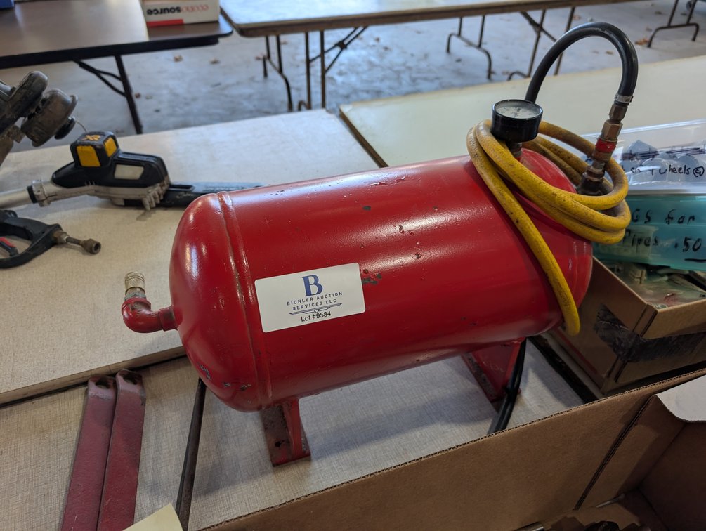 Red Compressed Air Tank