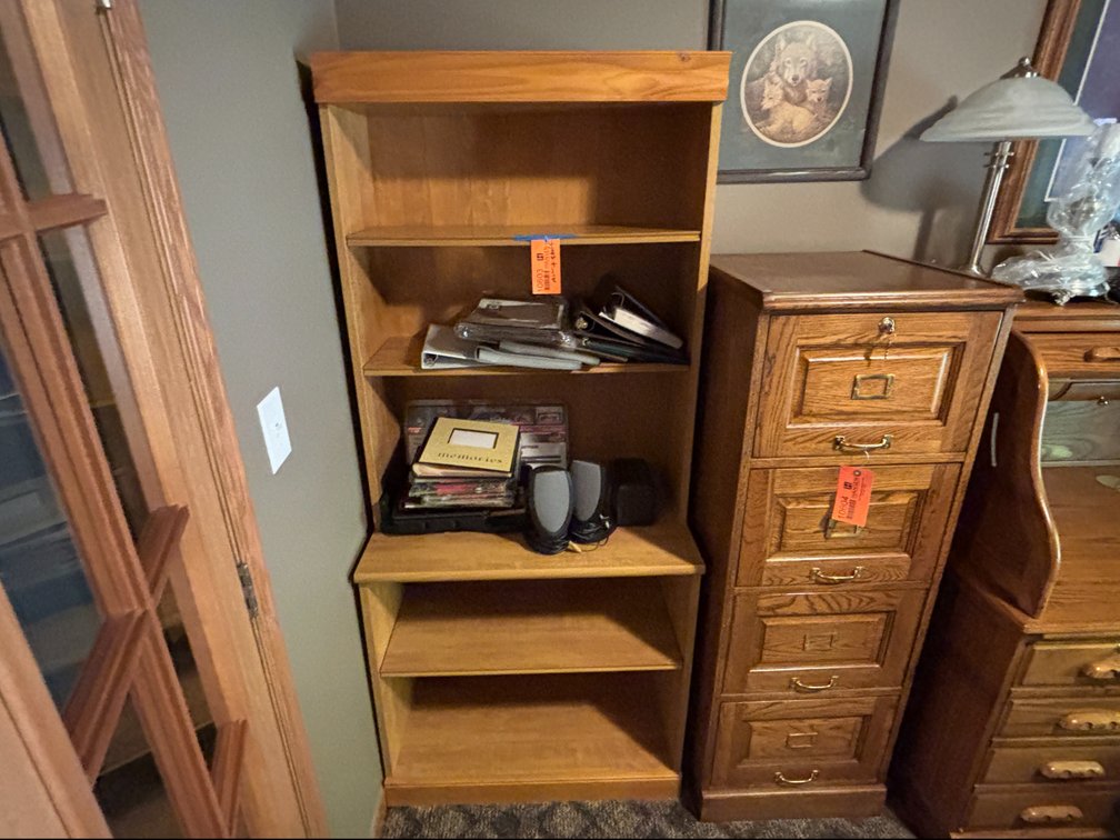 (2) Piece Wood Bookshelf