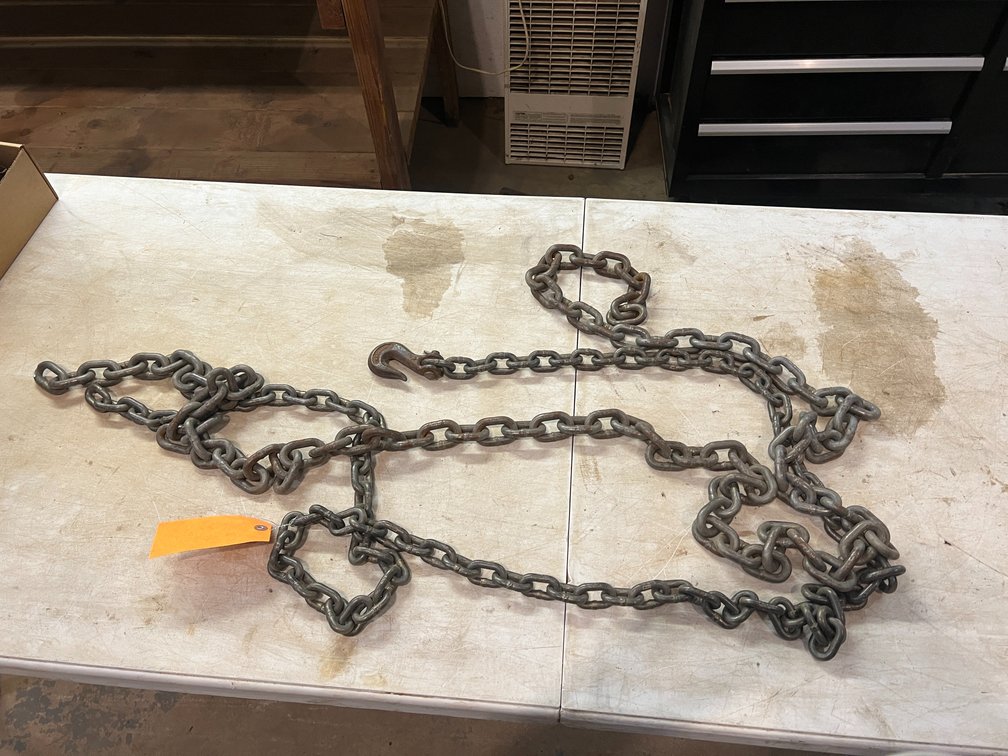 8' of 5/16" Chain and 10' 3/8" Log Chain