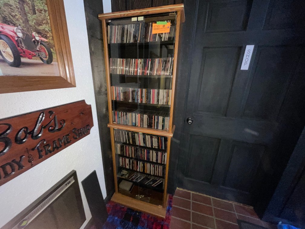 Display Case with CDs