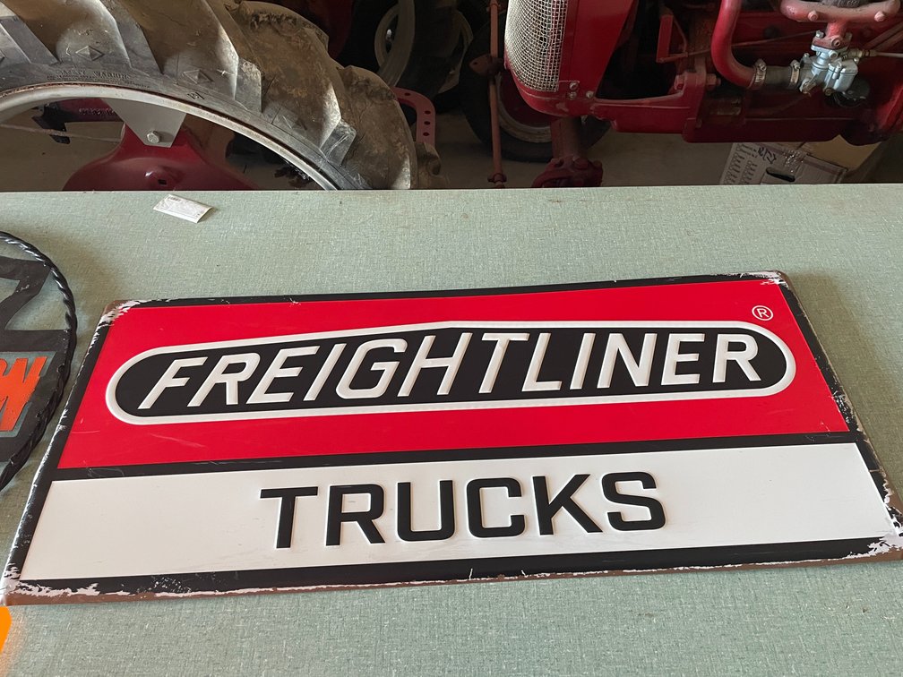 Freightliner Trucks Metal Sign