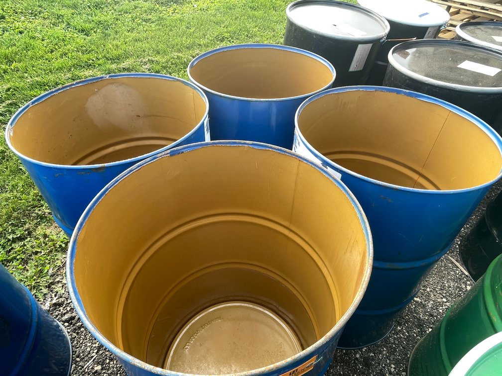 (4) 55 Gallon Steel Drums