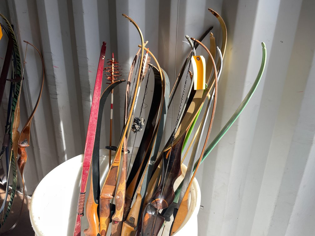 Variety of Long Bows and Arrows (Neenah, WI)