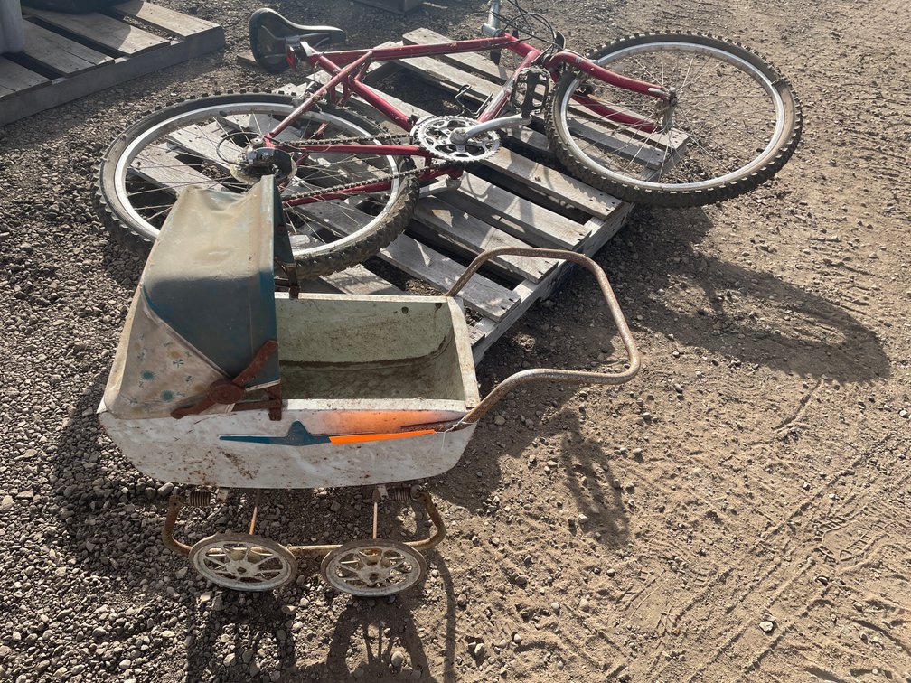 Mountain Bike and Doll Stroller