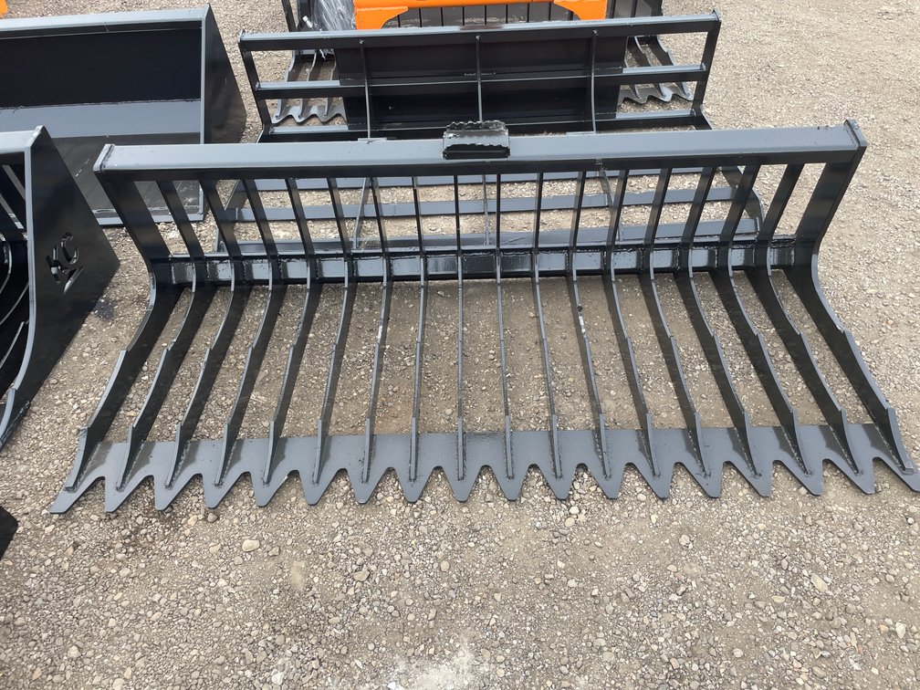 76" Skid Steer Skeleton Bucket Low Side