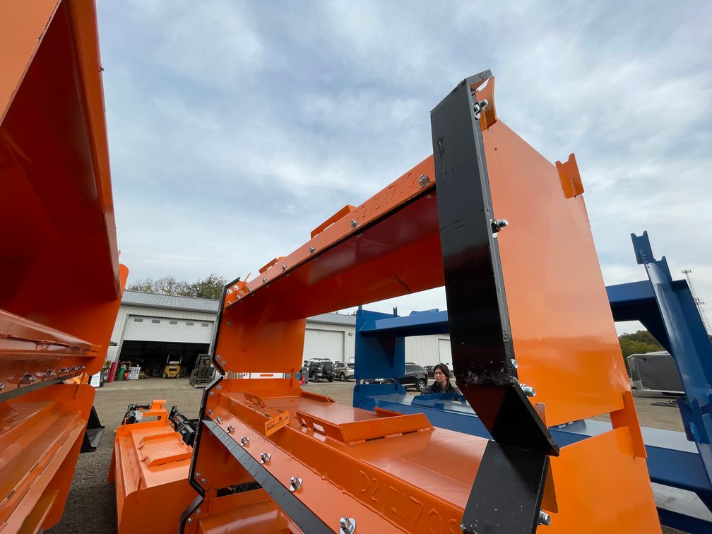 8' Skid Steer Snow Pusher with Steel Blade