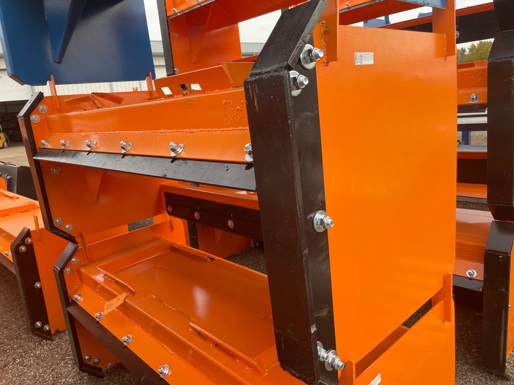 6' Skid Steer Snow Pusher with Pull Back Steel Blade
