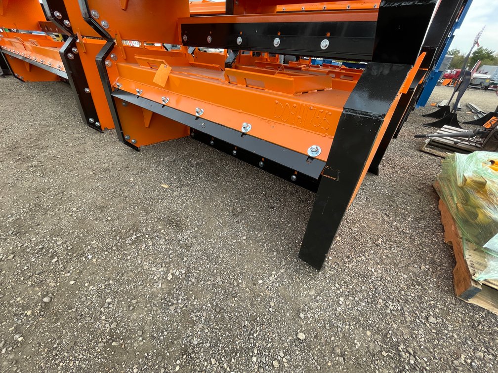 6' Skid Steer Snow Pusher with Pull Back Steel Blade