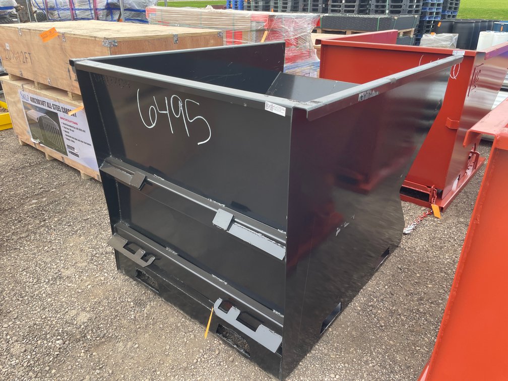 2.0 Yard Skid Steer Mount Hopper with Formed Top