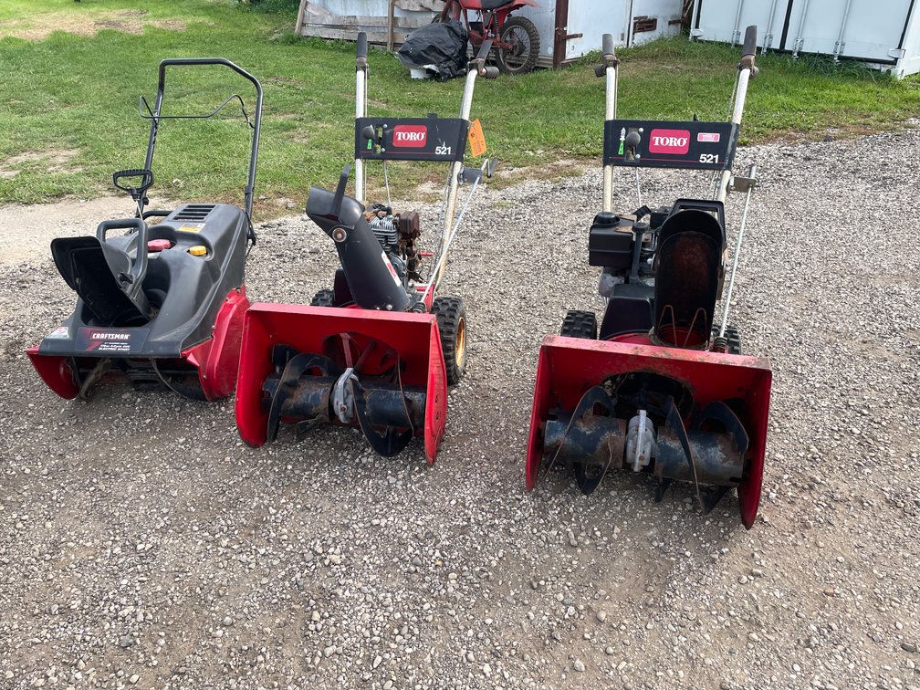 (3) Snow Blowers