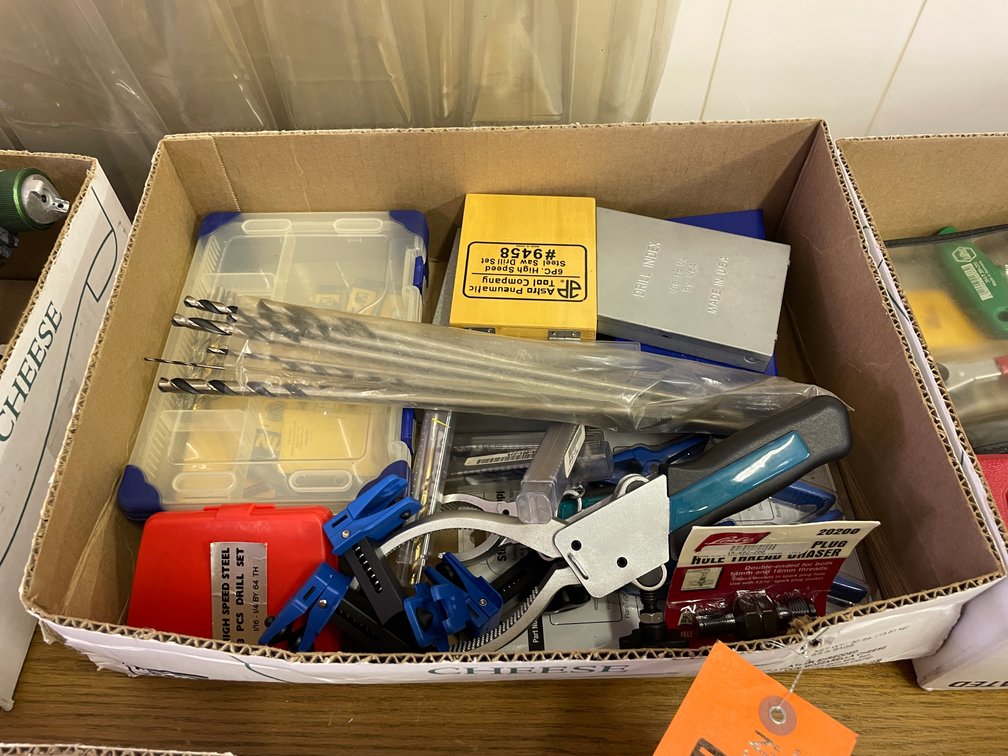 Drill Bits and Plastic Clamps