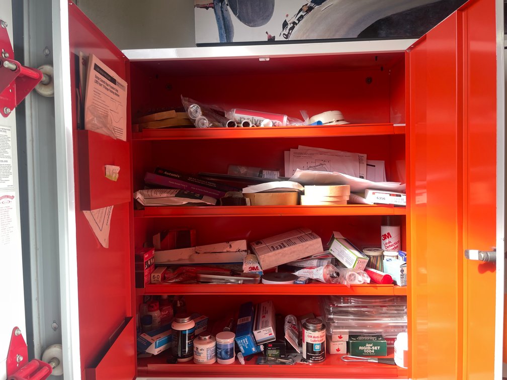 Contents of Metal Cabinet