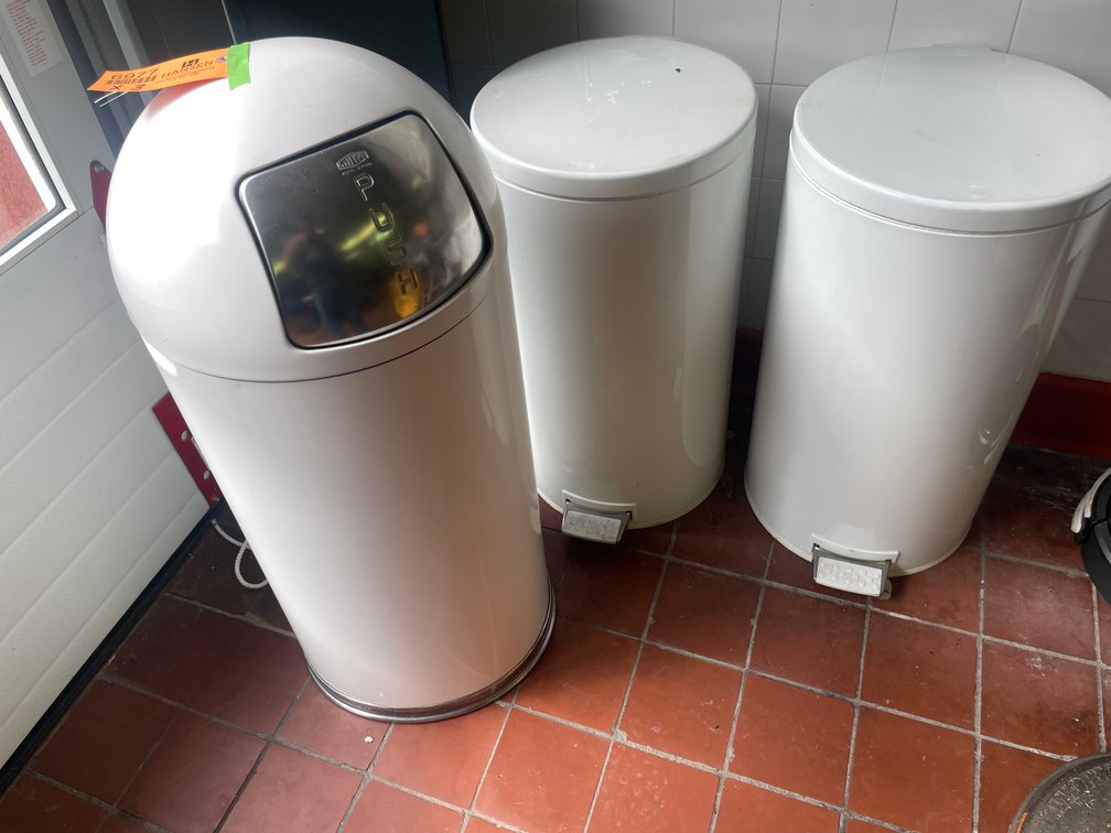 (3) Garbage Cans