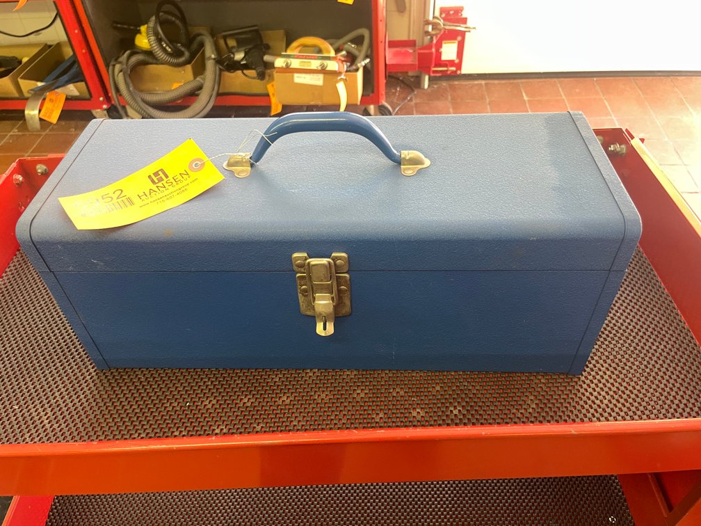 Metal Toolbox with Contents