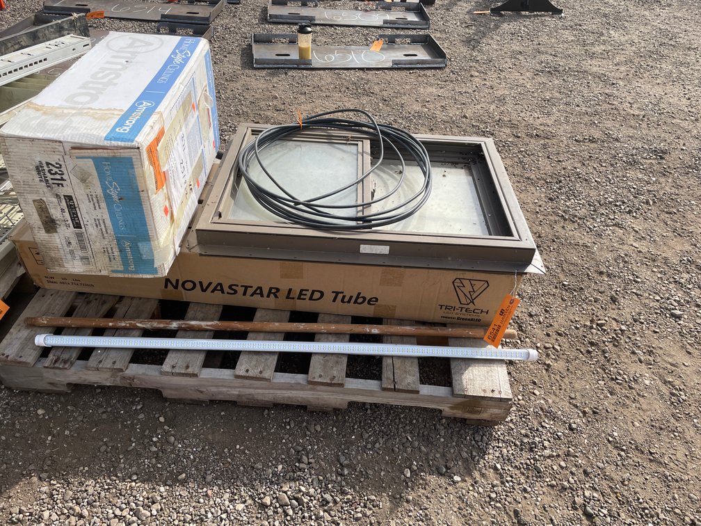 Pallet of Metal Benders and Lights