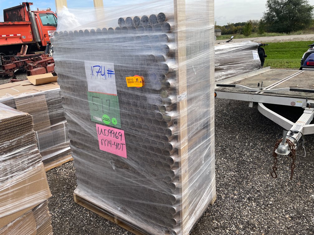 Pallet of New Cardboard Tubes
