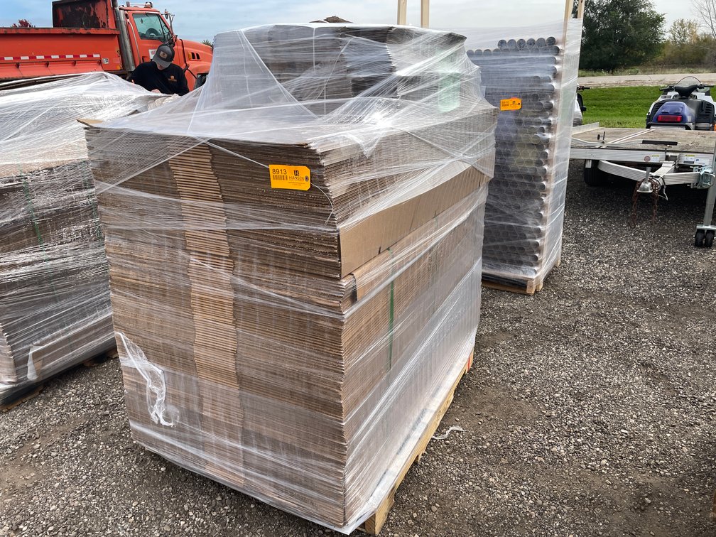 Pallet of New Cardboard Boxes