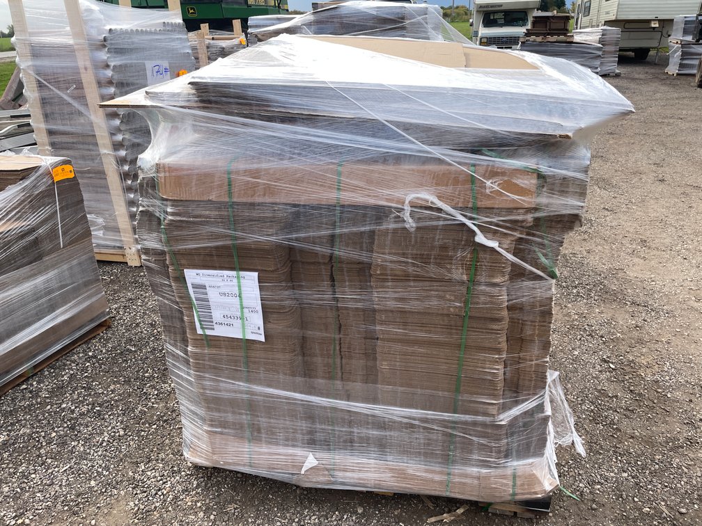 Pallet of New Cardboard Boxes