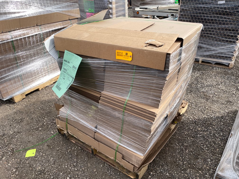 Pallet of New Cardboard Inserts