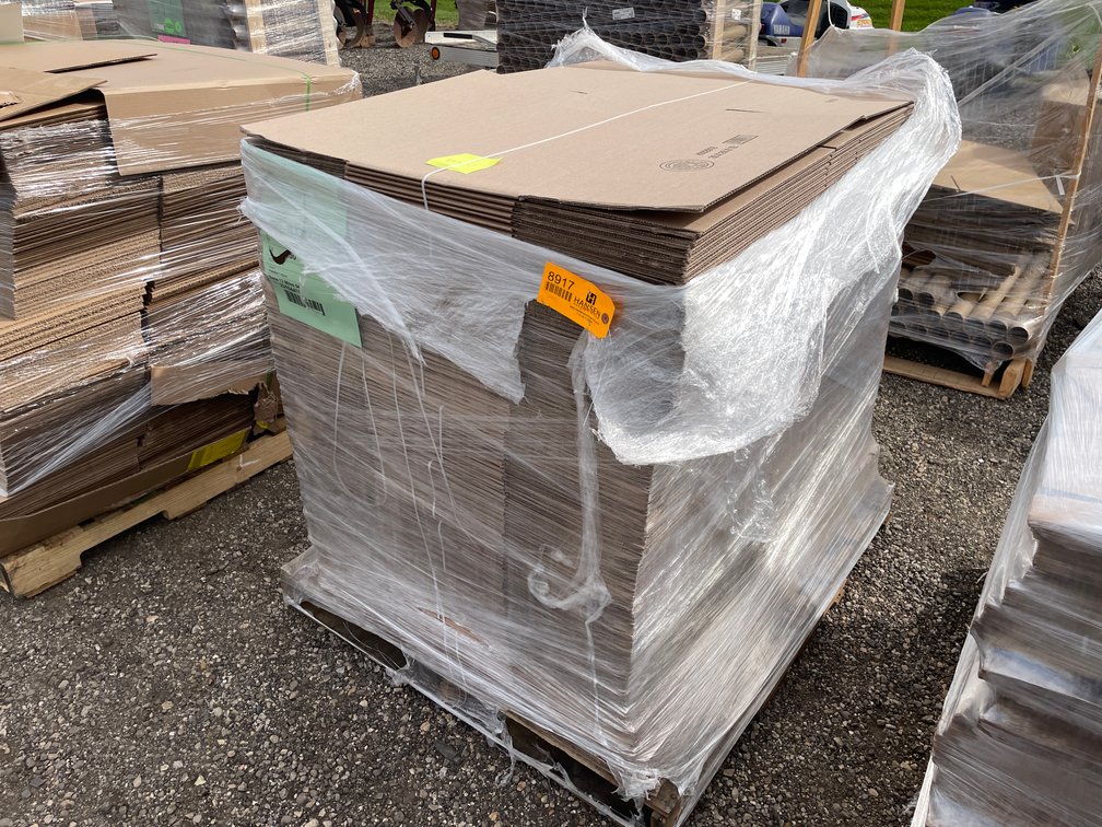 Pallet of New Cardboard Boxes