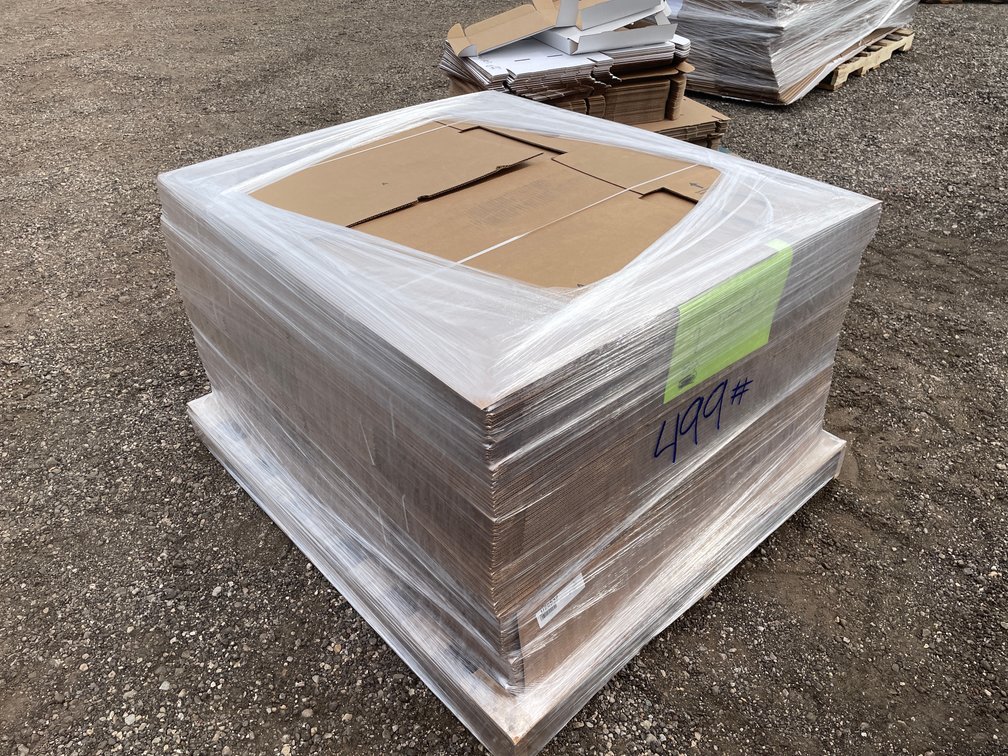 Pallet of New Cardboard Boxes