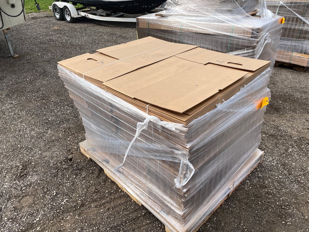 Pallet of New Cardboard Boxes
