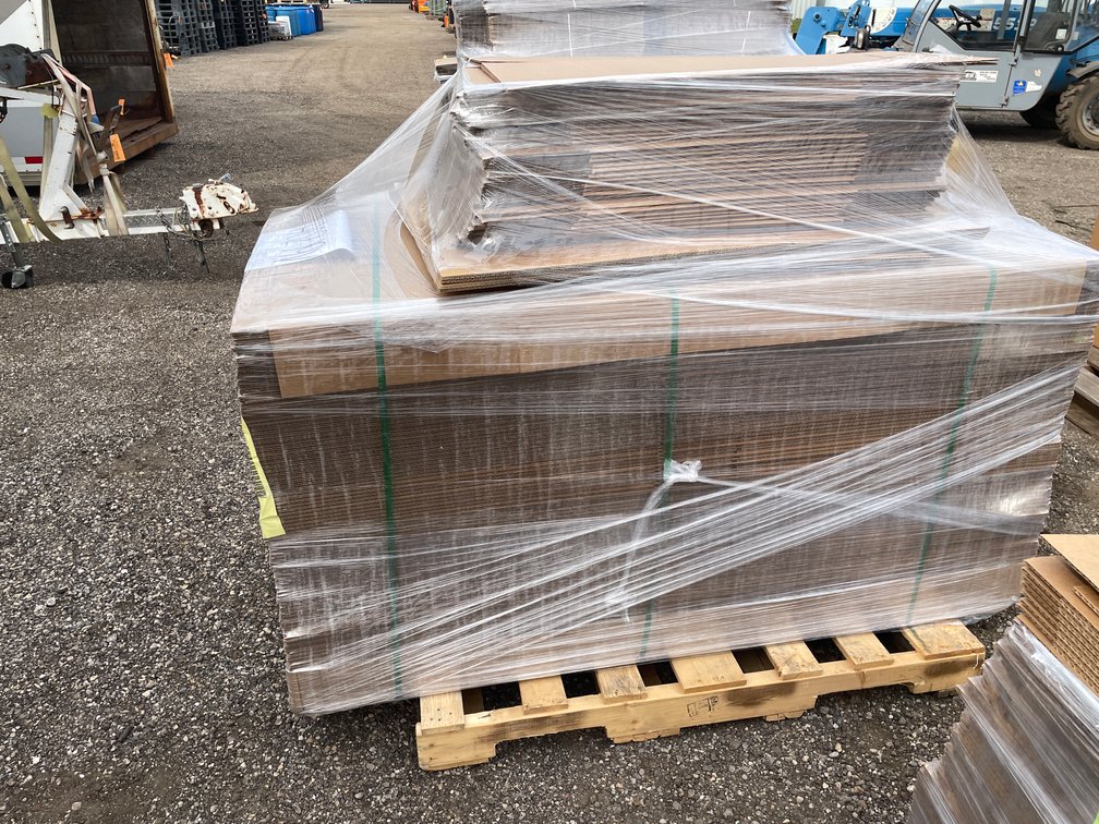 Pallet of New Cardboard Boxes