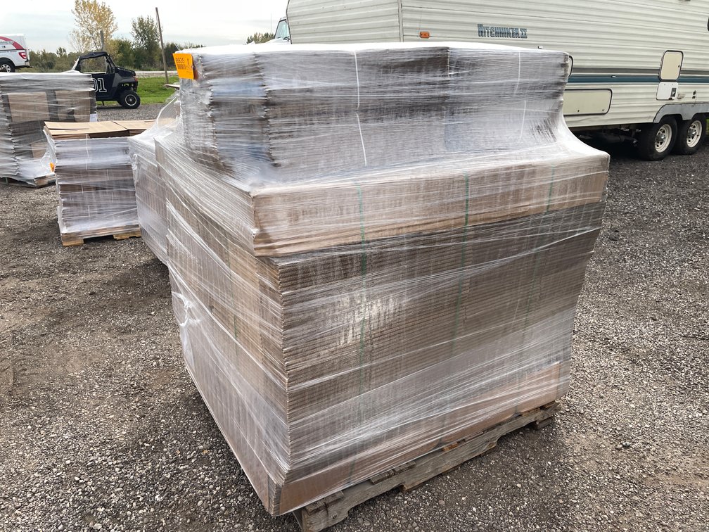 Pallet of New Cardboard Boxes