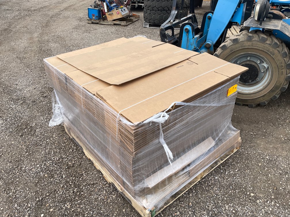 Pallet of New Cardboard Boxes